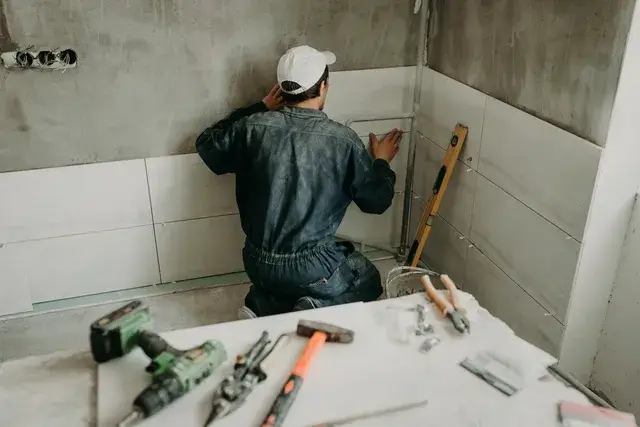 Bathroom tile installation by Builders Queenstown