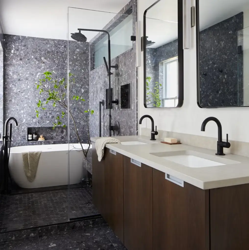 Luxurious bathroom transformation by Builders Queenstown, featuring premium bathroom renovation Queenstown designs.